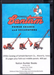 1950s Schield Bantam Power Cranes and Excavators brochure on CD  - Picture 1 of 1