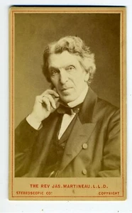 CDV- REV. JAMES MARTINEAU MAN –INFLUENTIAL UNITARIAN - Picture 1 of 2