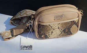 CAVALLI CLASS VERONA KAMERA CROSSBODY SCHULTERTASCHE KLEIN TOP REISSVERSCHLUSS NEU AUTHENTISCH - Bild 1 von 16