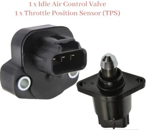 2 Pcs Idle Air Control Valve & TPS Sensor  Fits: Dodge Jeep 1997-2002 - Bild 1 von 11