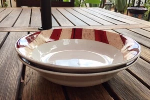 2 Sakura Colonial 1997 Warren Kimble 7 1/2" Schüssel Suppe für Juli süß - Bild 1 von 7