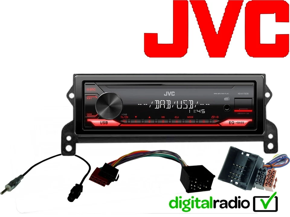 JVC USB Aux In DAB+ Radio passend für BMW Mini R50 R52 R53 One - Bild 1 von 4