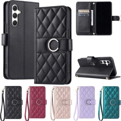 For Samsung A15 A16 A25 A35 A14 A34 A54 A13 A33 Flip Leather Wallet Case Cover - Image 1 of 4