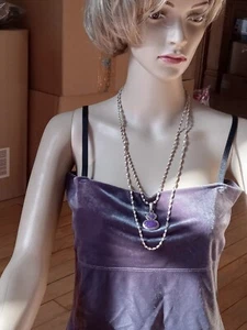 A 24" Italian Sterling Silver Margarita Necklace - Picture 1 of 4