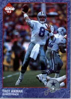 1993 Collector's Edge #44 Troy Aikman - Dallas Cowboys - Imagem 1 de 2