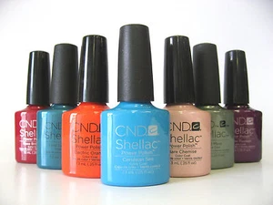 CND Shellac Polish UV Color Coat Gel - from J - Z - Picture 1 of 24