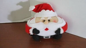 Cute PLUSH FAT SANTA CLAUS CHRISMTAS ORNAMENT - Picture 1 of 1