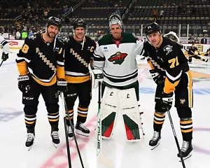 Foto de Letang Crosby Fleury Malkin último juego en Pittsburgh Wild Penguins 8x10 NHL - Imagen 1 de 1