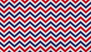 Red, White & Blue Chevron Polyester Fabric 60" Wide By The Yard - Picture 1 of 1