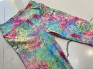 Lotus Flower Ear- Child 2 Capri - Charlie's Project Leggings FINAL Sale - Picture 1 of 3