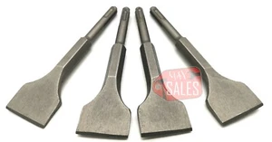 4pc ROTARY HAMMER DRILL SDS-PLUS BITS CHISEL SET GROOVE CONCRETE FLAT - Picture 1 of 1