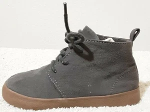 Baby Gap Boys Gray Suede Size 9 Toddler Chukka Boots Shoes "Defect" 1 LEFT Side - Picture 1 of 5
