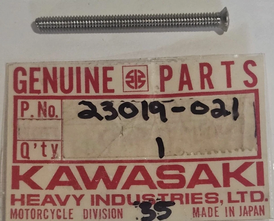 NUEVO FARO AJUSTE ENFOQUE TORNILLO KAWASAKI 23019-021 GENUINO Foto 1 de 4