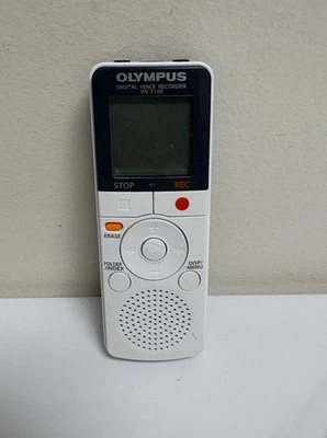 Olympus Digital Voice Recorder VN-7100 White Tested and Works Minimal Wear - Image 1 of 4