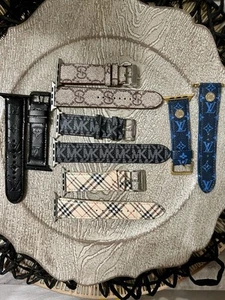 Apple Watch Band Leather. Great Quality Dupes. Set Of 5. - Zdjęcie 1 z 2