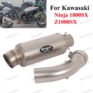 For Kawasaki Ninja 1000SX Z1000SX 2021-2025 Motorcycle Exhaust Middle Link Pipe  - Picture 1 of 5