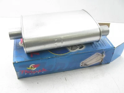 Silenciador de escape Thrush 17711 Performance - 2" entrada/salida, desplazamiento Foto 1 de 3