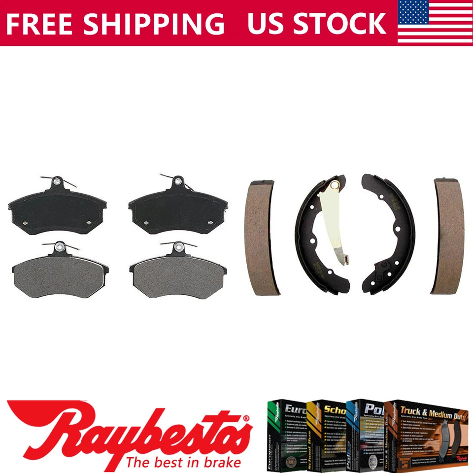 Pastillas de freno delanteras metálicas y zapatas traseras Element3 para Audi 5000 1981 - Raybestos Foto 1 de 4