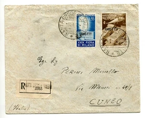 Triest A - Fiera di Milano 1951 auf Umschlag Racc. im Tarif - Picture 1 of 1