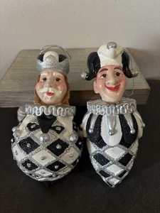 De Colección Joker King Adornos Negro Blanco Plata Corona Raro Navidad - Imagen 1 de 14