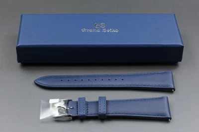 [Nuevo] GRAND SEIKO Correa de Cuero Banda Cinturón Azul 23mm Dos Piezas de JAPÓN Foto 1 de 4