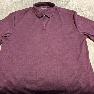 Camisa PGA TOUR Para Hombre 3XLT Alta Púrpura Golf Polo Cuello Pullover Foto 1 de 4
