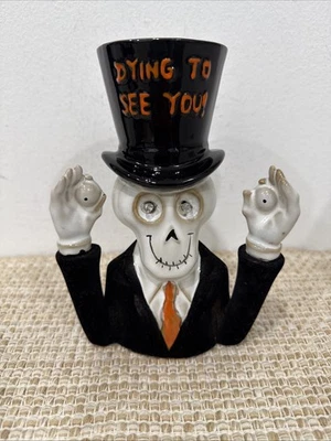 Yankee Candle “Dying To See You” Ceramic LED 7” Candle Holder Halloween 2014 - Image 1 of 4