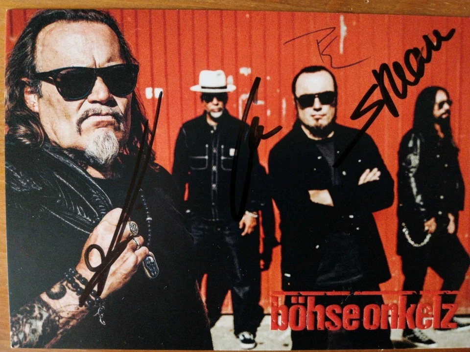 Böhse Onkelz Autogramm Signiert AK  - Bild 1 von 1