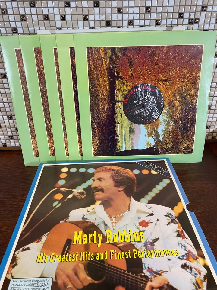Marty Robbins Greatest Hits and Finest Performances Vinyl LP Record Box Set - Image 1 of 3