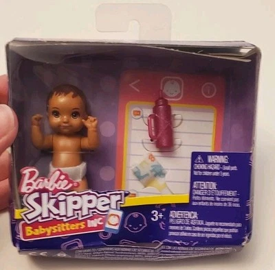 MATTEL BARBIE SKIPPER BABYSITTERS INC 2017 CABELLO CASTAÑO BEBÉ MUÑECA KRISSY POC Foto 1 de 3