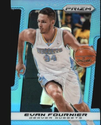 2013-14 Panini Prizm Prizms Light Blue Die Cut #115 Evan Fournier /199 - BSK - Image 1 of 2