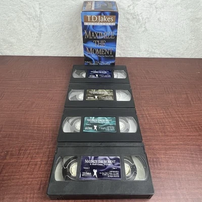 Bishop T.D. Jakes Maximize The Moment VHS 4 Tape Set The Potters House - Image 1 of 4