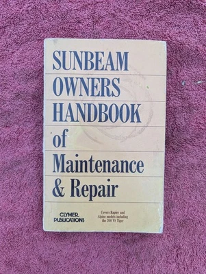 SUNBEAM OWNERS HANDBOOK OF MAINTENANCE & REPAIR : Clymer Publications 1976 - Изображение 1 из 3