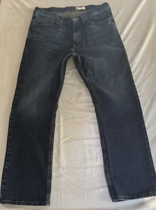 Wrangler Jeans Men Size 34 x 30 (actual 33 x 29.5) Relaxed Boot Blue Cotton EC - Picture 1 of 9