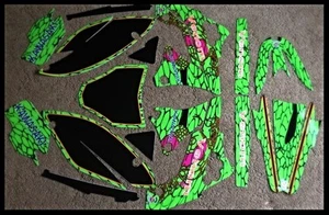 2009 2010 2011 2012 Kawasaki KX250f KX 250f Graphics Decal dirt bike snake skin - Picture 1 of 4