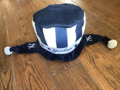 MLB Licensed Forever Collectibles NY Yankee Winter Beanie Hat Cap Ear Flaps - Image 1 of 4