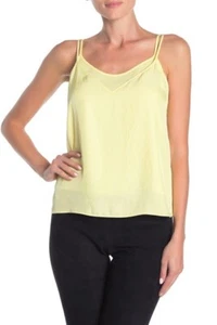 Vince gelb Zitrone leuchtend U-Ausschnitt Futter Camisole Cami Crop Tank Top XXS 00 NEU - Bild 1 von 10