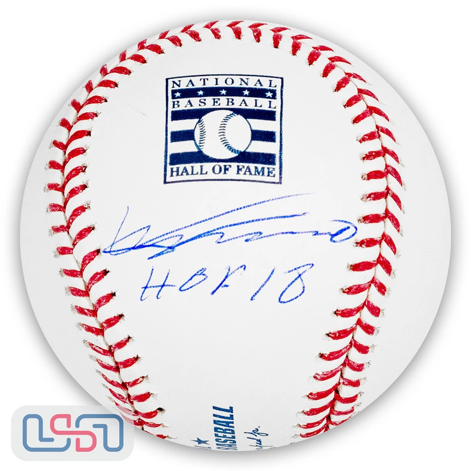 Vladimir Guerrero Sr. Angels Signed "HOF 18" Hall of Fame Baseball USA SM JSA - Image 1 of 4