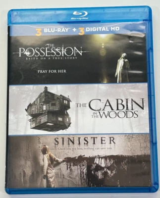 Possession / The Cabin In The Woods / Sinister Blu Ray Horror Set Halloween - Image 1 of 4