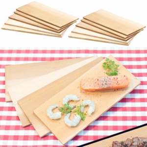 Rosenstein & Söhne 10er-Set Zedernholz-Grillbretter für Holzkohle- & Gasgrills - Bild 1 von 5
