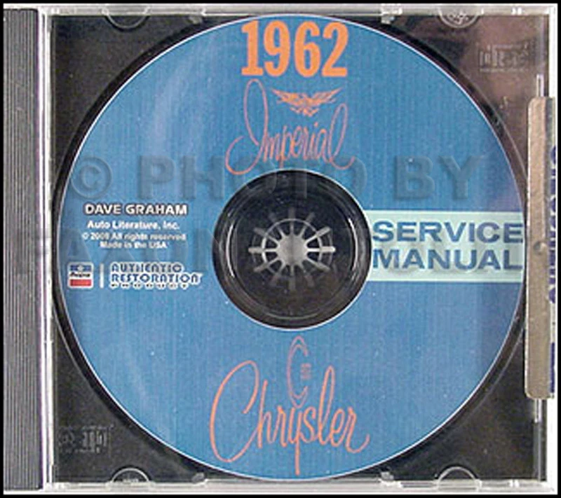 1962 Chrysler Negozio Manuale Su CD 62 Nuovo Yorker 300H 300 Imperial NEWPORT - Immagine 1 di 1