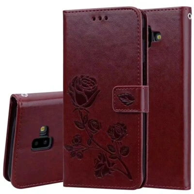 Lady'S Rose Embossed Flip Leather Wallet Cell Phones Case  - Image 1 of 4