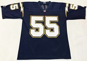 Vintage Starter NFL San Diego Chargers SEAU #55 Football Jersey M Navy Blue