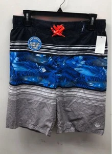 Zero Xposure Boys Blue Gray Shorts Sz XL NWT - Picture 1 of 4