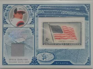 Steve Carlton 2005 Leaf Century Collection Stamp game indossato Jersey Card 017/100 - Foto 1 di 2