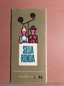 Rundsattel - Gardenatäler, Abtei und Fassa - Dolomiten - Kartenprospekt - Bild 1 von 1