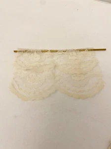 Miniature Dollhouse Curtain and rod set - Picture 1 of 5