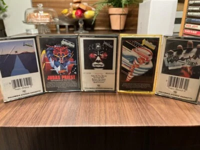 JUDAS PRIEST 5 ALBUM CASSETTE BUNDLE! CHECK DESCRIPTION! - Image 1 of 4