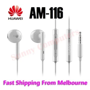 Original Genuine Earphone Stereo Headset w/ Remote Control Mic For Huawei P10 P9 - Picture 1 of 4