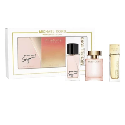 Michael Kors Miniatures Eau De Parfum Women's Perfume Gift Set x3 (Gorgeous + Wo